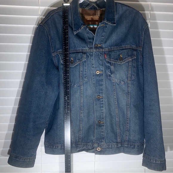 Vintage Flannel Lined Levi’s Jean Jacket Size XL - Picture 8 of 10